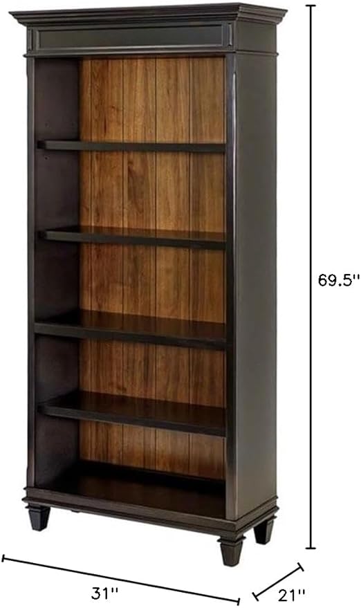 Pemberly Row Set of 3 Fully Assembled Office Desk & Filing Cabinet & Bookcase