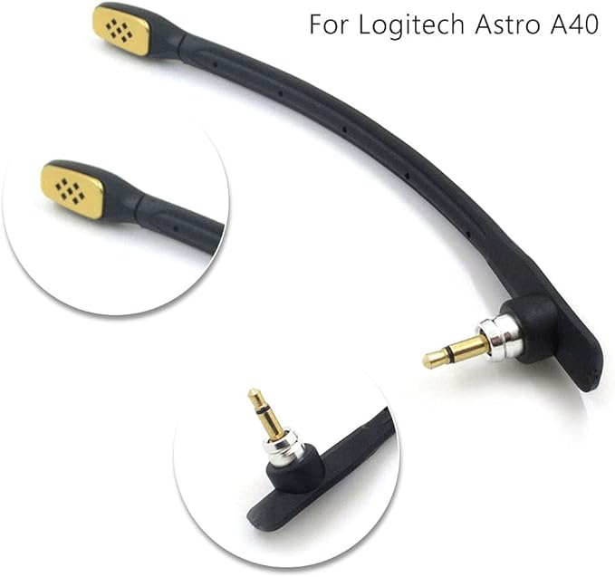Sqrmekoko A40 TR Mic, Microphone Replacement for Astro A40 / A40 TR Gaming Headset on PS5, PS4, Xbox One, PC, Mac, Phone, Noise Cancelling