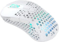Xtrfy M4 Wireless, Wireless Ultra-Light Gaming Mouse, Optimised for E-Sports, 2.4 GHz, RF RGB Lighting, Adaptable Ergonomic Right-Handed Mouse, Rechargeable, White