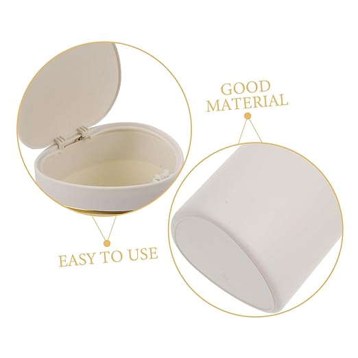 Slim Garbage Can Desktop Trash Can Mini Press Lid Waste Basket Countertop Bin Rubbish Bucket Tabletop Waste Container Space-Saving Design