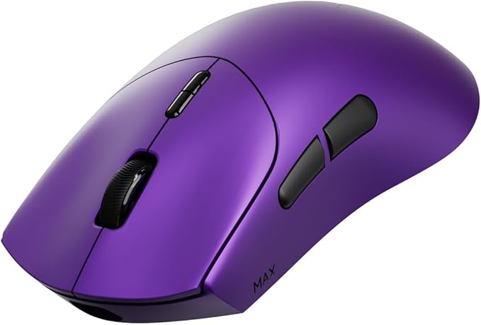 Rapoo VT MAX Lightweight Wireless Gaming Mouse, PAW3950 Ultimate Sensor,750H Battery Life, 8K Polling, 45K DPI, Dual-Mode 2.4G/USB-C, Esports Grade Performance Mouse for PC/Mac (VT7 MAX, Purple)