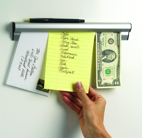 Hangman Clip-It Strip Magnetic Note and Paper Holder-Aluminum (CSA-24)