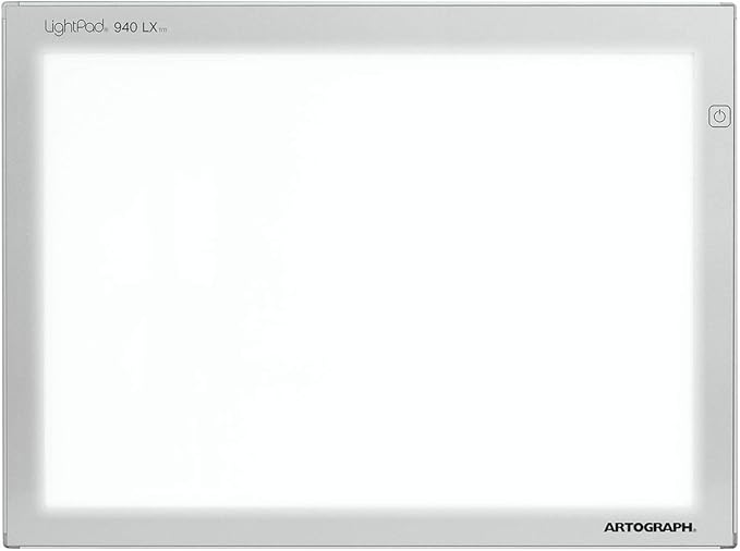 Artograph Thin LED Light Box, 17" x 12" Dimmable Drawing & Tracing Pad, LightPad 940 LX