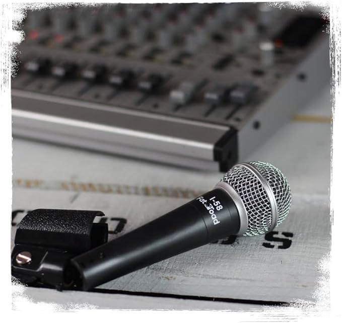 Fat Toad Vocal Cardioid Microphones (Live ResponsePRO Edition) 6-Pack – Handheld Dynamic Mics with Clips for DJ Stage Singing, Studio Recording