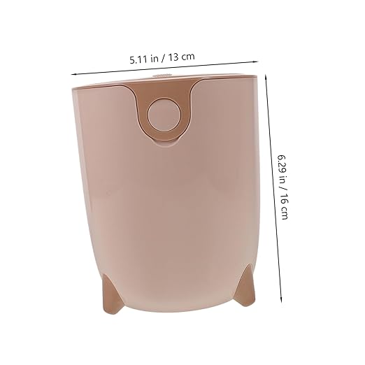 Zerodeko Bedroom Wastebasket Small Kitchen Trash Can Lid Desk Trash Can Mini Garbage Bin