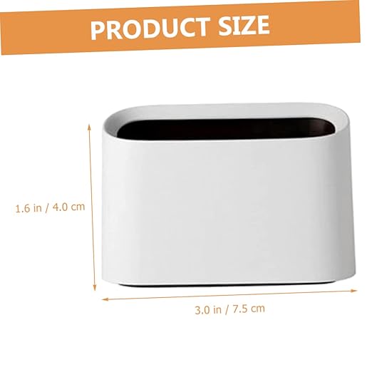 Cabilock Slim Material Car Trash Can Desk Top Storage Office Desk Garbage Bin Table Wastebasket Wastebasket