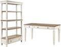 Home Square 2-Piece Furniture Set with 4 Shelf Bookcase & Lift Top Writing Desk