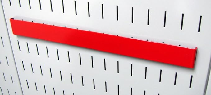 Wall Control 14in Accessory Hanger Tool Holder Bracket Pegboard Accessory Pegboard and Slotted Tool Board - Red