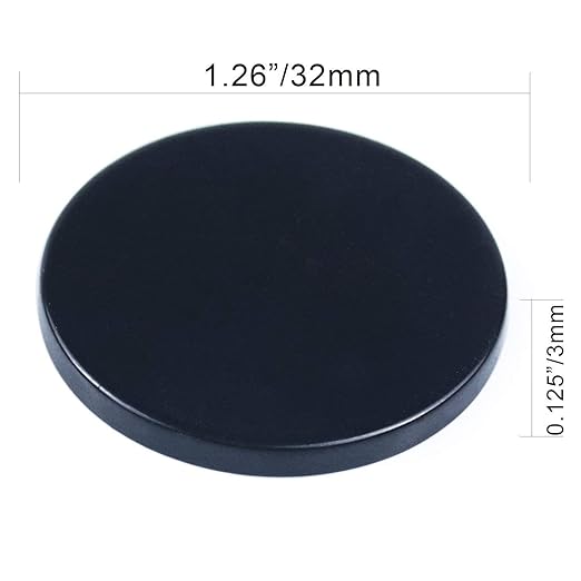 LOVIMAG Super Strong Neodymium Disc Magnets, Powerful Permanent Rare Earth Magnets with Double-Sided Adhesive for Fridge, DIY, Building, Scientific, Craft, and Office-1.26 x 1/8 inch-Black Pack of 100