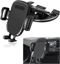 Car Phone Holder for CD Slot, Magnetic or One Button Release Hands Free Car Phone Holder, Silicone Pad Protection and 360° Rotation Cell Phone Mount, Car Accessories