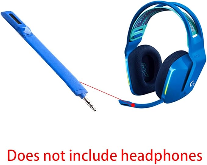 HUYUN Mic Replacement Crystal Sound Noise Isolation Microphone Compatible for Logit G733 Lightspeed RGB Gaming Headset (Blue)