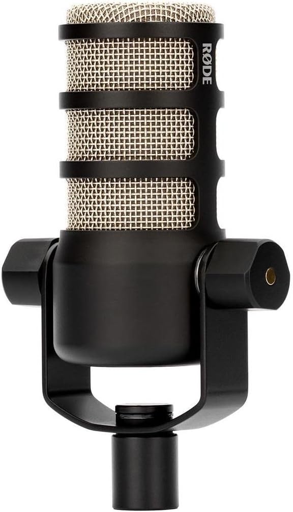 Rode 2X PodMic Dynamic Podcasting Microphones Bundle with H&A Broadcast Arms with Internal Springs and Integrated 10' XLR Cables, High-Performance Closed-Back Studio Monitor Headphones (6 Products)