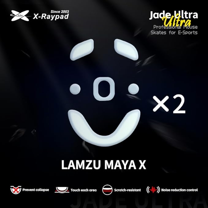 X-Raypad Jade & Obsidian Ultra Series Mouse Skates (Jade Ultra, fits Maya X)