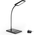 TROND Desk Lamp, Bright Dimmable Eye-Caring Table Lamp, 3 Color Modes 7 Brightness Levels, Flexible Gooseneck, Touch Control, Memory Function, Desk Light for Home Office Dorm Room Essentials, Black