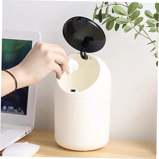 DECHOUS Simplify Your Space Mini Desktop Trash Can Slim Kitchen Waste Bin Little Trash Can for Bedroom
