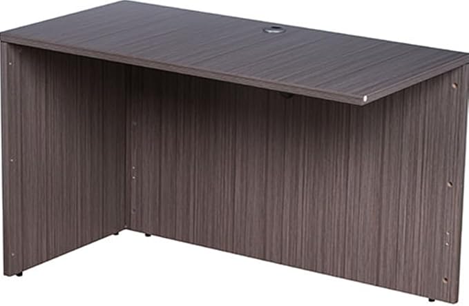 Boss Office L-Shape Desk with Pedestal in Driftwood