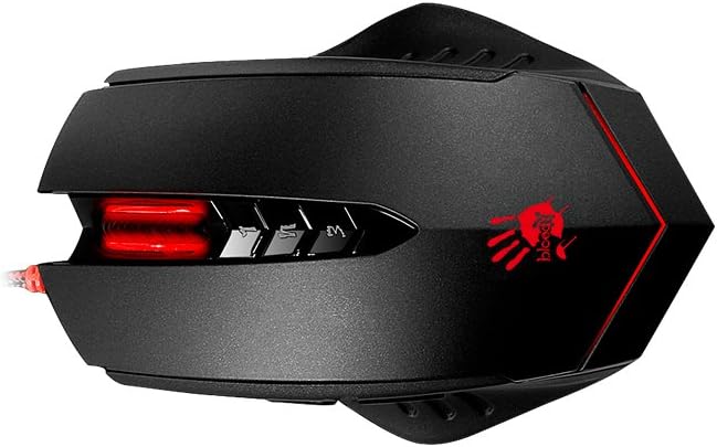 Bloody V8MA Ultra Core 3 Optical PC Gaming Mouse with X'Glide Metal Mouse Feet for Precision Handling - 8 Programmable Buttons for Macros/Scripting/Automation - Ideal for Palm Grip - 3200DPI