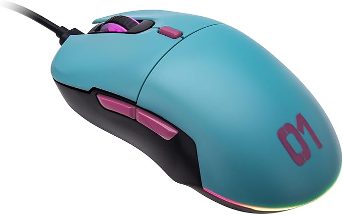 Thermaltake Neros Pro RGB Hatsune Miku Edition USB Wired Connection RGB Gaming Mouse Hatsune Miku Edition GMO-NPR-WDOHBL-09 MS0706