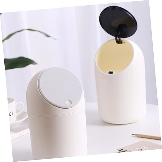 DECHOUS Simplify Your Space Mini Desktop Trash Can Slim Kitchen Waste Bin Little Trash Can for Bedroom