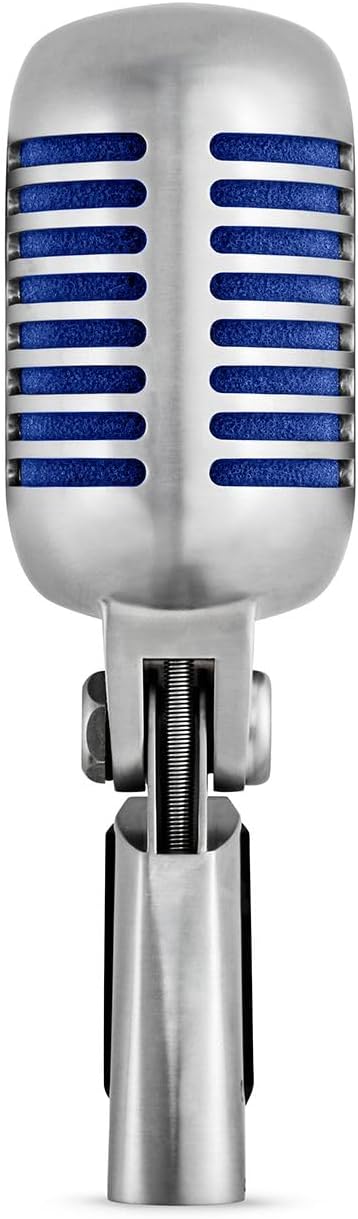 Shure Super 55 Deluxe XLR Vocal Microphone – Vintage-Style Supercardioid Dynamic Mic for Singing, Live Performance & Recording, Classic Sound, Durable Rugged Metal Housing