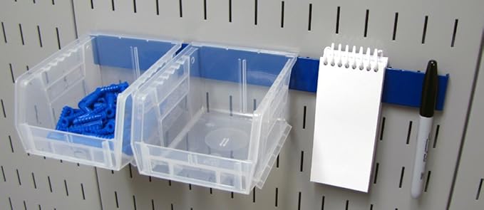 Wall Control 14in Accessory Hanger Tool Holder Bracket Pegboard Accessory Pegboard and Slotted Tool Board - Blue
