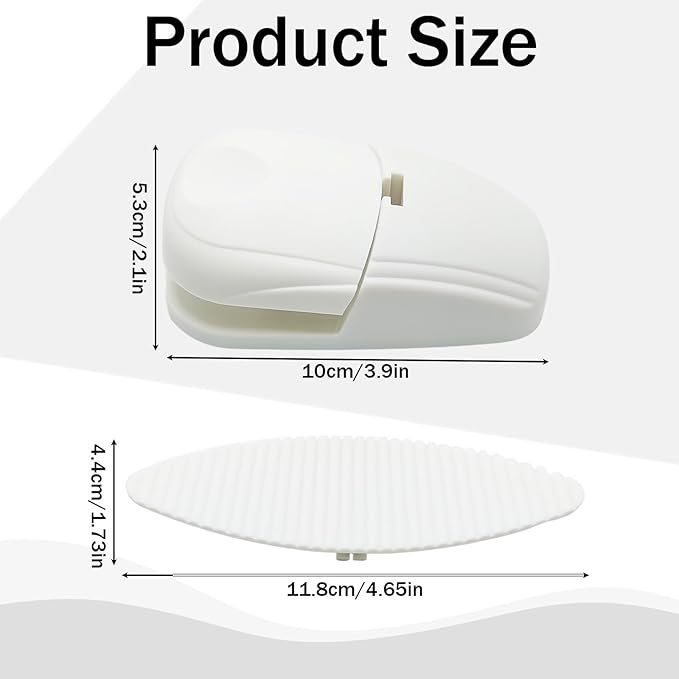 Portable Paper Holder Stand for Desk, Paper Stand for Desk When Typing, Document Holder, Compact Reading Clip Holder, A4 Clamp for Office Typing Reading (White)