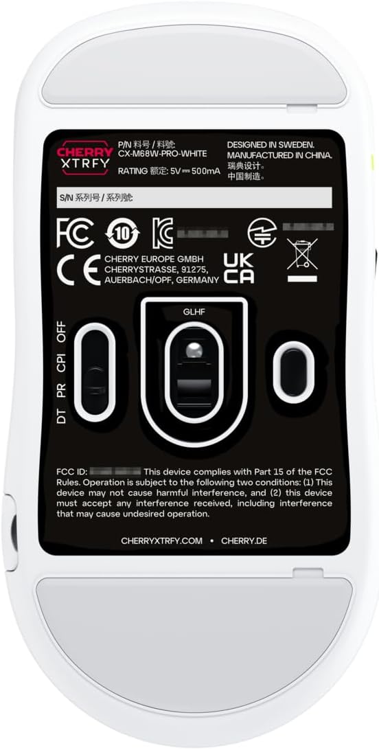 CHERRY XTRFY M68 Wireless | Ultra-Fast and Light Gaming Mouse (M68 Pro 8K, White)
