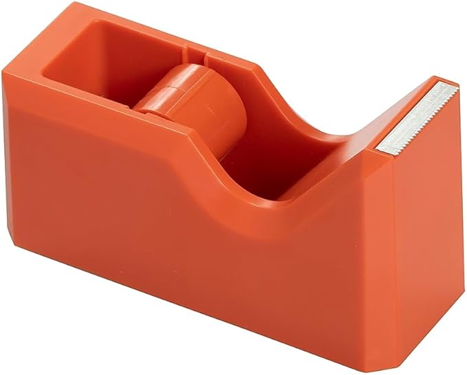 JAM PAPER Colorful Desk Tape Dispensers - Orange - Sold Individually