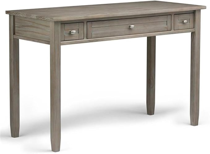 Home Square 2-Piece Set with 48" Writing Office Desk and 44" Entryway Bench