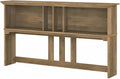 Bush Home Salinas 60W Hutch for L Shaped Desk in Reclaimed Pine
