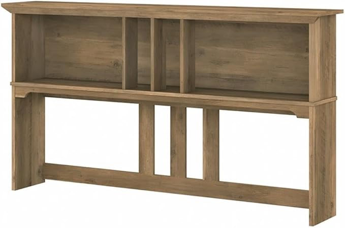 Bush Home Salinas 60W Hutch for L Shaped Desk in Reclaimed Pine