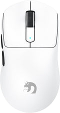 MAMBASNAKE M3 Wireless Gaming Mouse,39g Ultra-Lightweight BT/2.4GWireless/Wired Gaming Mouse,PAW3395PRO 40K DPI Optical Sensor,200Hrs Battery,Office Mice for PC/Win/Mac(White)