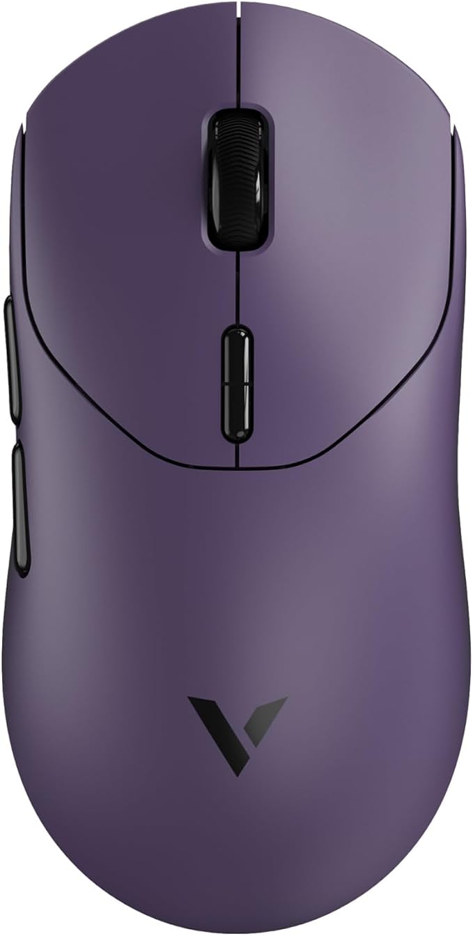 Rapoo VT2 Wireless Gaming Mouse, True 8K Wireless Polling Rate, 53g Lightweight, Up to 750 Hr Battery, Nordic nRF54L15 MCU, 100-Million Mechanical Switch, 10 Programmable Buttons, Macro Enabled