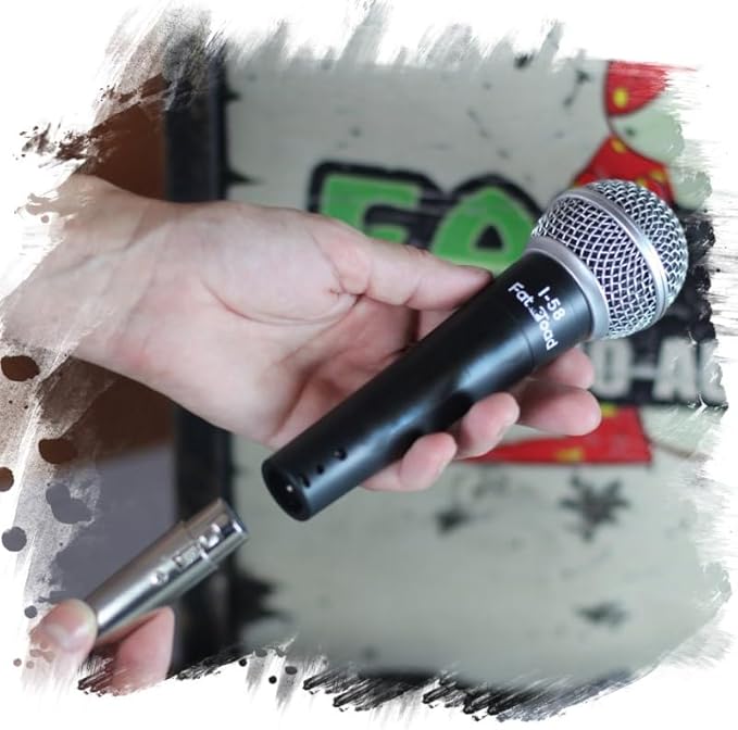 Fat Toad Vocal Cardioid Microphones (Live ResponsePRO Edition) 6-Pack – Handheld Dynamic Mics with Clips for DJ Stage Singing, Studio Recording