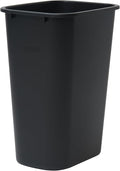 Winco Waste Basket for Home and Office, 10 Gallon, Black
