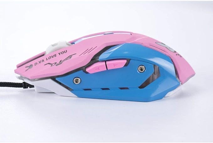 OW Mouse Breathing LED Backlit Gaming Mouse Genji Reaper Wired USB Computer Mouse for PC& Mac E-Sports Gamers