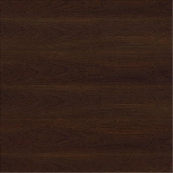 Bush Home Key West 60W L Shaped Desk with 2 Drawer Mobile File Cabinet in Bing Cherry
