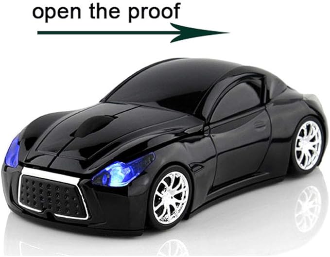 MGbeauty Car Mouse Wireless Mouse with USB Receiver Computer Mice Gaming Mouse for Laptop Windows Mac Black