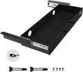 VEVOR Under Desk Drawer Slide Out, 22 inch Under Desk Mounted Pull-out Drawer Attachment, Hidden Under Counter Drawers for office Home Sit Stand Workstation, Black