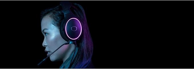 Cooler Master MH650 Gaming Headset with RGB Illumination, Virtual 7.1 Surround Sound, Durable Aluminum Frame, Detachable Omni-Directional Boom Mic, USB Connectivity (MH-650)