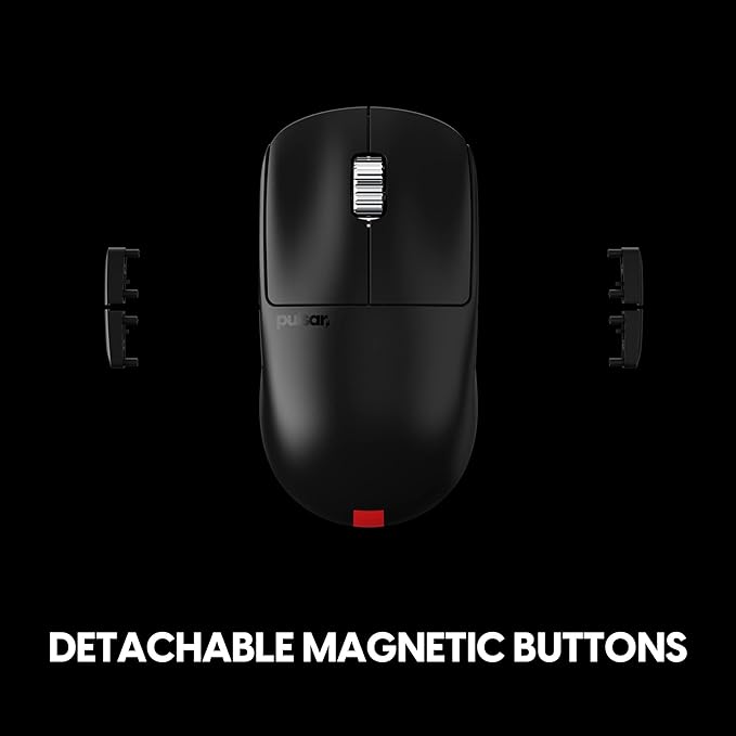 Pulsar Gaming Gears X2A v3 eS Wireless Gaming Mouse, Ultra Lightweight, Optical Switch, 32000 DPI, 750 IPS, XS-1 Sensor, 8k Compatible (Mini, Black) (Renewed)