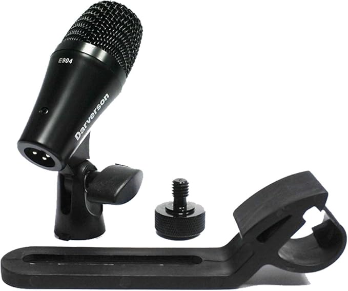 Cardioid Dynamic Tom Snare Drum Microphone Mic for Drum Kit Percussion Instrument Sound Pickup with Fixed Holder Mount