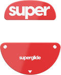Superglide2 - New Controllable Speed Textured Surface Smoothest Mouse Feet/Glides Made with Ultra Strong Glass Smooth and Durable Sole for EndGameGear XM2-WE [RED]