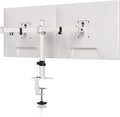 Pholiten Dual Monitor Stand, Heavy Duty Adjustable Monitor Arm Desk Mount for 2 Screens up to 38Inches, Tilt, Swivel, Rotate, Supports Tilt, Swivel, Rotate, Supports 22 lbs per Arm,White