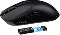 A.JAZZ AJ139 G Pro 4K Wireless Gaming Mouse Ultra-Lightweight with Dual Mode-Type C Wired/2.4Ghz USB Receiver up to 26000DPI 6 Programmable Button Ergonomic Symmetric for PS4 Xbox PC Mac Gamer(Black)