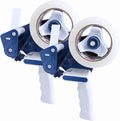 Heavy Duty Packing Tape Gun for 2" Width Tape, Hold up to 180 Yards Length roll, Plus 1 Roll of Heavy Duty Packing Tape 1.88 in x 60 yd x 2.7 mil, Perfectape Brand, 2-Pack