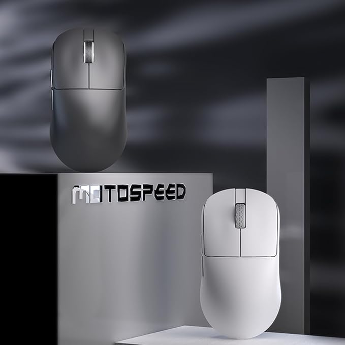 MOTOSPEED X6 Wireless Gaming Mouse,Two-Mode 8K/USB-C Mouse Up to 26000DPI,PAW3395 Optical Sensor Lightweight 46g,5 programmable Button,500MAh Battery Life,Computer Mouse for Laptop,PC,Mac(Black)