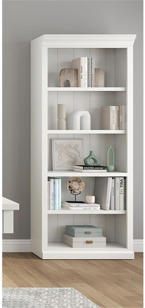 Pemberly Row Set of 3 Fully Assembled Office Desk & Filing Cabinet & Bookcase