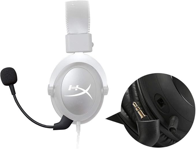 Replacement HyperX Game Mic 3.5mm Uncleligt Microphone Boom for Kingston HyperX Cloud X, Cloud 2 II, Cloud Core, and Cloud Pro Silver Gaming Headset, not for 2022 Cloud 2