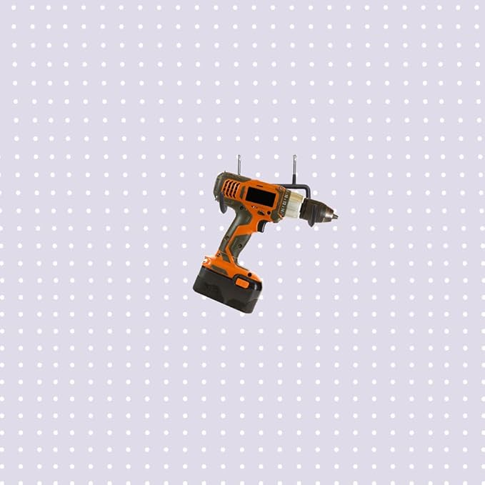 KINOMI 10 Pcs Heavy Duty Pegboard Drill Holder Power Tool Holder Pegboard Hooks with scratchproof Coating for Drills, Other Power Tools, Handheld Tools etc in Garages, Tool Sheds